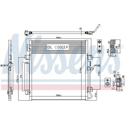 Condensator, Airconditioning Nissens 940461 Condensator, Airconditioning Nissens 940461
