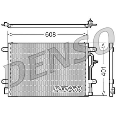 Condensator, Airconditioning Denso Dcn02012 Condensator, Airconditioning Denso Dcn02012