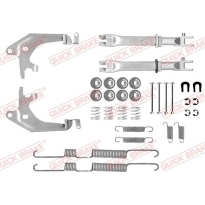 Toebehorenset, Remschoenen Quick Brake 105-0730s Toebehorenset, Remschoenen Quick Brake 105-0730s
