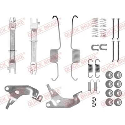 Toebehorenset, Remschoenen Quick Brake 105-0003s Toebehorenset, Remschoenen Quick Brake 105-0003s