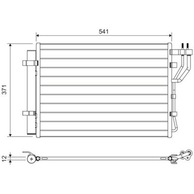 Condensator, Airconditioning Valeo 822582 Condensator, Airconditioning Valeo 822582
