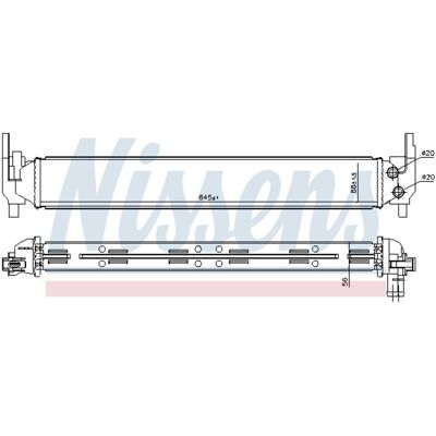 Lage-Temperatuurradiator, Laadluchtradiator Nissens 65331 Lage-Temperatuurradiator, Laadluchtradiator Nissens 65331