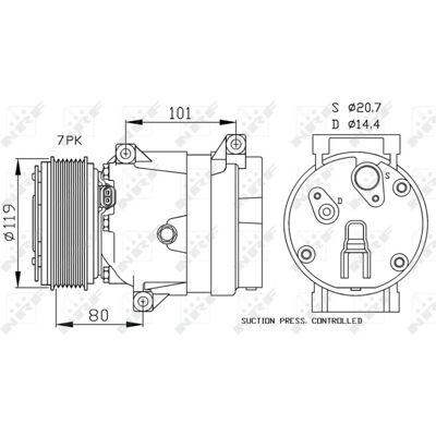 Compressor Airconditioning Nrf 32481 Compressor Airconditioning Nrf 32481