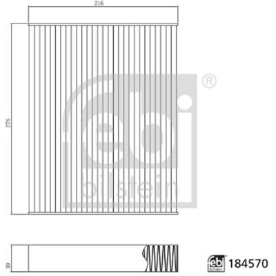 Cabinefilter Febi Bilstein 184570 Cabinefilter Febi Bilstein 184570