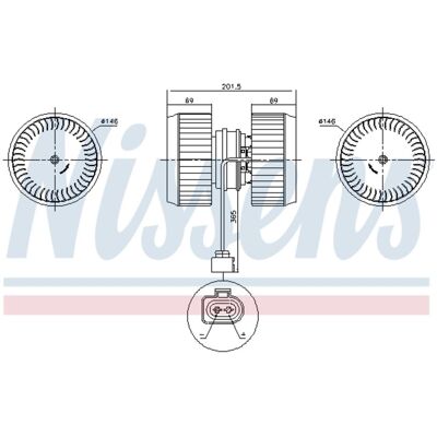 Interieur Ventilator Nissens 87238 Interieur Ventilator Nissens 87238