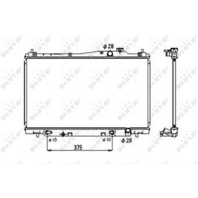 Radiator, Motorkoeling Nrf 53678 Radiator, Motorkoeling Nrf 53678