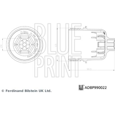Deksel, Oliefilterbehuizing Blue Print Solutions Blue Print Adbp990022 Deksel, Oliefilterbehuizing Blue Print Solutions Blue Print Adbp990022