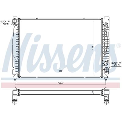 Radiator, Motorkoeling Nissens 60316 Radiator, Motorkoeling Nissens 60316