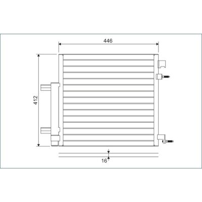 Condensator, Airconditioning Valeo 822578 Condensator, Airconditioning Valeo 822578