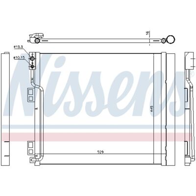 Condensator, Airconditioning Nissens 940386 Condensator, Airconditioning Nissens 940386
