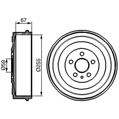 Remtrommel Bosch 0 986 477 144 Remtrommel Bosch 0 986 477 144