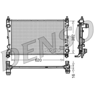 Radiator, Motorkoeling Denso Drm09113 Radiator, Motorkoeling Denso Drm09113