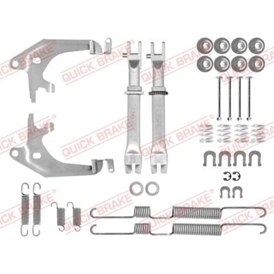 Toebehorenset, Remschoenen Quick Brake 105-0698s Toebehorenset, Remschoenen Quick Brake 105-0698s