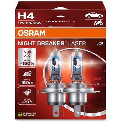 Gloeilamp, Mistlamp Night Breaker® Laser Osram 64193nl-2hb Gloeilamp, Mistlamp Night Breaker® Laser Osram 64193nl-2hb