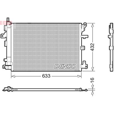 Condensator, Airconditioning Denso Dcn33012 Condensator, Airconditioning Denso Dcn33012