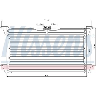 Condensator, Airconditioning Nissens 94539 Condensator, Airconditioning Nissens 94539