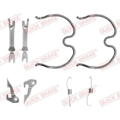 Toebehorenset, Remschoenen Quick Brake 105-0837s Toebehorenset, Remschoenen Quick Brake 105-0837s
