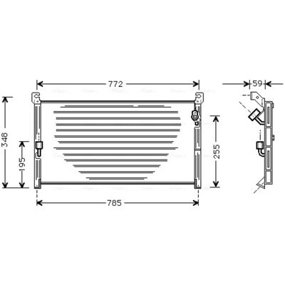 Condensator, Airconditioning Ava Cooling To5130 Condensator, Airconditioning Ava Cooling To5130