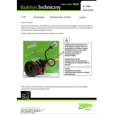 Ontkoppelingslager, Koppeling Valeo 810033 Ontkoppelingslager, Koppeling Valeo 810033