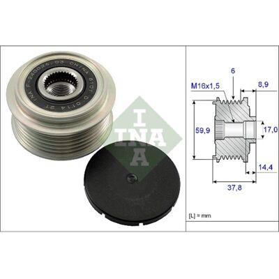 Schaeffler Ina Generator Vrijloop Ina 535 0135 10 Schaeffler Ina Generator Vrijloop Ina 535 0135 10