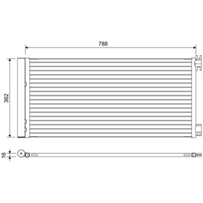 Condensator, Airconditioning Valeo 822637 Condensator, Airconditioning Valeo 822637
