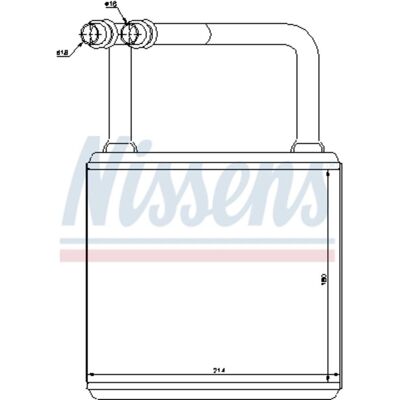 Warmtewisselaar, Interieur Verwarming Nissens 72029 Warmtewisselaar, Interieur Verwarming Nissens 72029