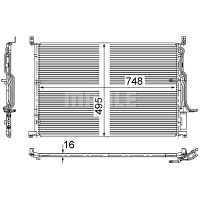 Condensator, Airconditioner Mahle Ac 271 000s Condensator, Airconditioner Mahle Ac 271 000s