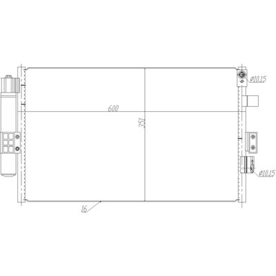 Condensator, Airconditioning Nrf 350464 Condensator, Airconditioning Nrf 350464