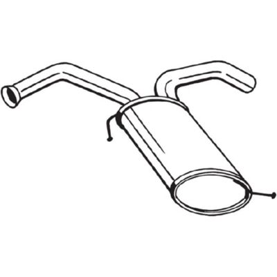 Geluiddemper Achter Bosal 169-075 Geluiddemper Achter Bosal 169-075