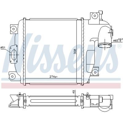 Intercooler Nissens 961424 Intercooler Nissens 961424