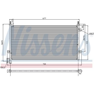 Condensator, Airconditioning Nissens 94578 Condensator, Airconditioning Nissens 94578