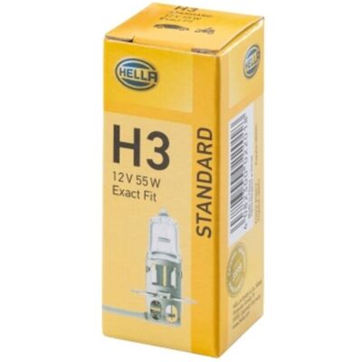 Gloeilamp Halogen Hella H3 Standard 12v, 55w, 1 Stuk Gloeilamp Halogen Hella H3 Standard 12v, 55w, 1 Stuk