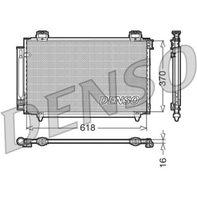 Condensator, Airconditioning Denso Dcn50016 Condensator, Airconditioning Denso Dcn50016