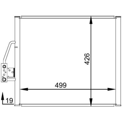 Condensator, Airconditioner Mahle Ac 277 000s Condensator, Airconditioner Mahle Ac 277 000s