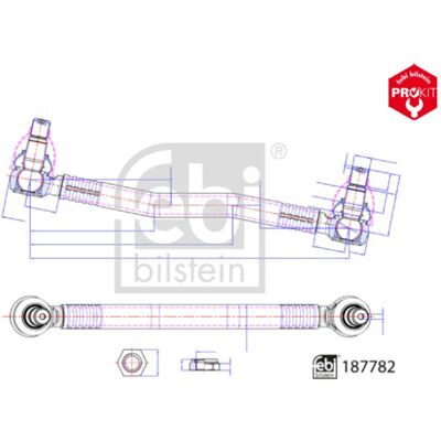 Spoorstang Febi Bilstein 187782 Spoorstang Febi Bilstein 187782