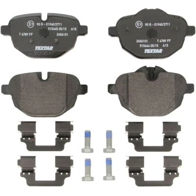 Remblokset Textar 2456101, Achter Remblokset Textar 2456101, Achter