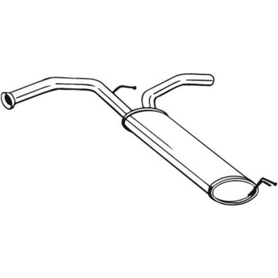 Geluiddemper Achter Bosal 135-723 Geluiddemper Achter Bosal 135-723