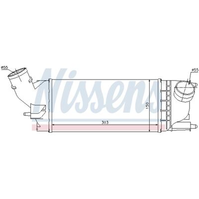 Intercooler Nissens 96599 Intercooler Nissens 96599
