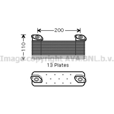 Highway Automotive Olie Radiator, Motorolie Ava Cooling Me3211 Highway Automotive Olie Radiator, Motorolie Ava Cooling Me3211