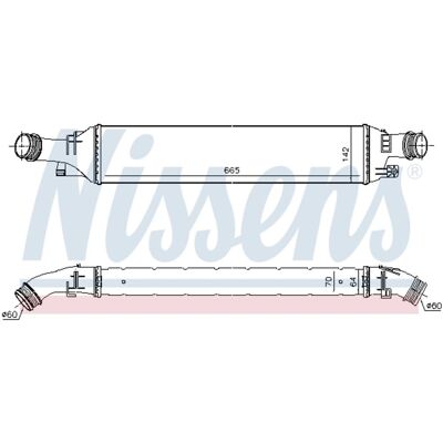 Intercooler Nissens 96298 Intercooler Nissens 96298