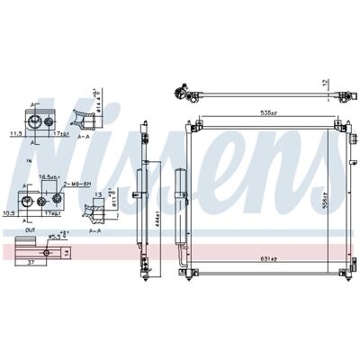 Condensator, Airconditioning Nissens 941164 Condensator, Airconditioning Nissens 941164