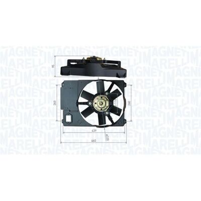 Koelventilatorwiel, Motorkoeling Magneti Marelli 069422800010 Koelventilatorwiel, Motorkoeling Magneti Marelli 069422800010