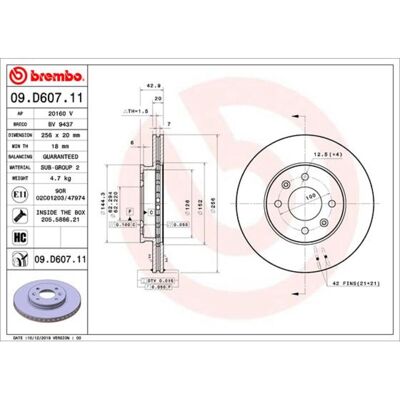 Remschijf Brembo 09d60711 Voorkant, Geventileerd, Sterk Gecarboniseerd, 1 Stuk Remschijf Brembo 09d60711 Voorkant, Geventileerd, Sterk Gecarboniseerd, 1 Stuk