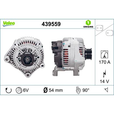 Dynamo / Alternator Valeo Origins New Valeo 439559 Dynamo / Alternator Valeo Origins New Valeo 439559