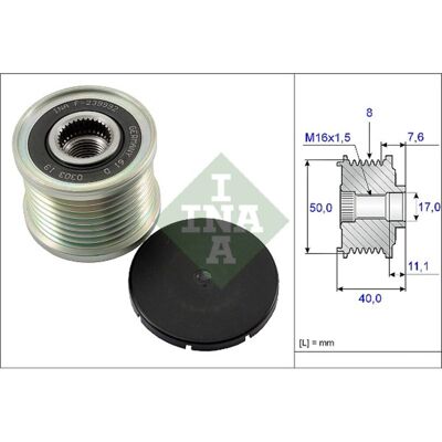 Schaeffler Ina Generator Vrijloop Ina 535 0119 10 Schaeffler Ina Generator Vrijloop Ina 535 0119 10
