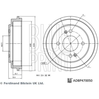 Remtrommel Blue Print Adbp470050 Remtrommel Blue Print Adbp470050