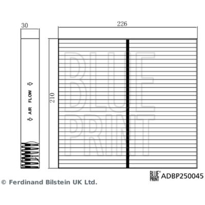 Cabinefilter Blue Print Adbp250045 Cabinefilter Blue Print Adbp250045