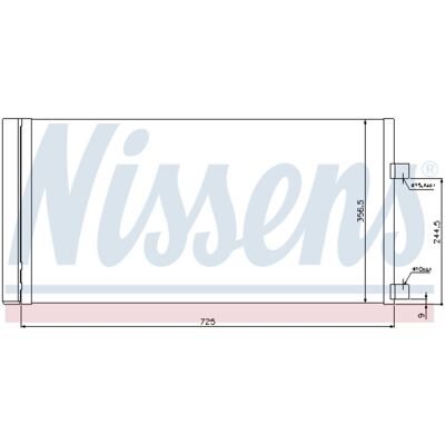 Condensator, Airconditioning Nissens 940034 Condensator, Airconditioning Nissens 940034