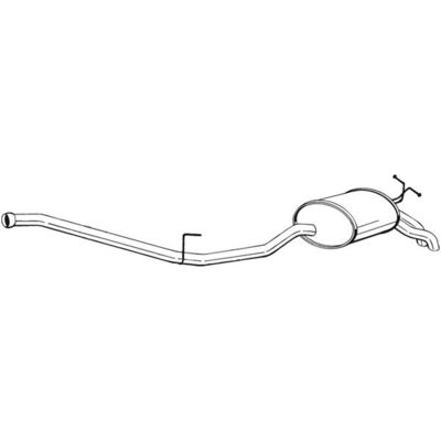 Geluiddemper Achter Bosal 287-087 Geluiddemper Achter Bosal 287-087