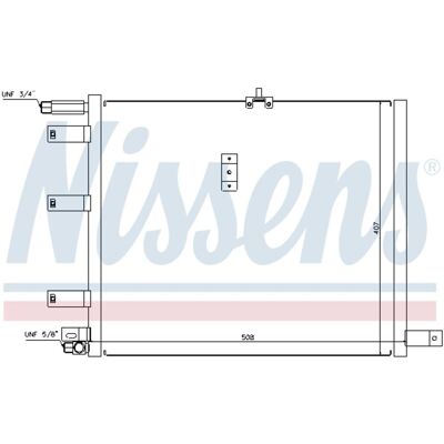 Condensator, Airconditioning Nissens 94300 Condensator, Airconditioning Nissens 94300